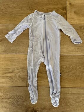 Kyte baby HAZE Light Lavender Long-Sleeve Footed One-Piece